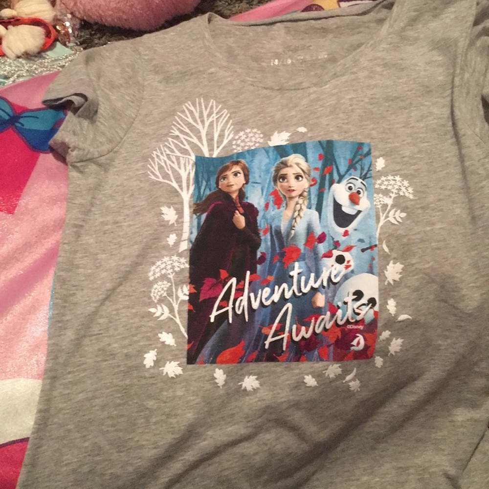 ❄️🎉🎉NWT JUSTICE FROZEN II SHIRT❄️ - Picture 1 of 3